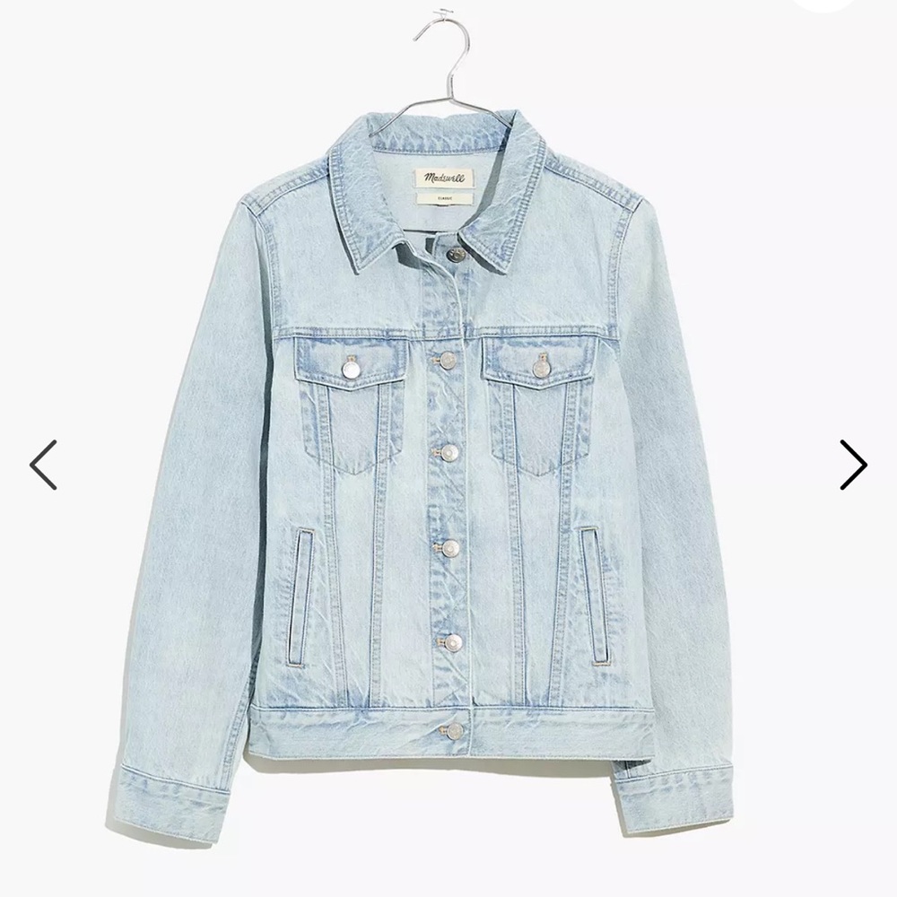 Madewell jean jacket in westlawn wash